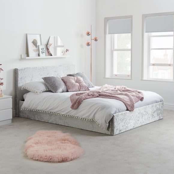 Berlin Crushed Velvet Ottoman Bed Frame - image 1