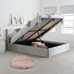 Berlin Crushed Velvet Ottoman Bed Frame - thumbnail 2