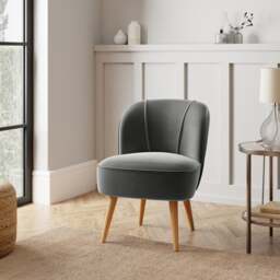 Elsie Velvet Cocktail Chair - thumbnail 1