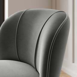 Elsie Velvet Cocktail Chair - thumbnail 3