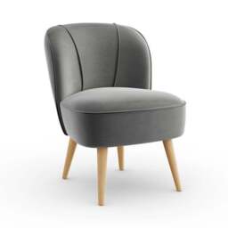 Elsie Velvet Cocktail Chair - thumbnail 6