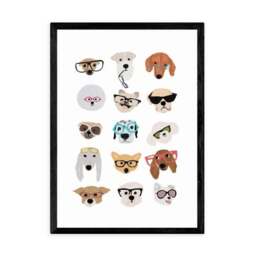 East End Prints Dogs in Glasses Print - thumbnail 2