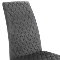 Calabria Set of 4 Dining Chairs, Velvet - thumbnail 4