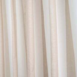Maisie Woven Stripe 100% Cotton Unlined Slot Top Curtains - thumbnail 3