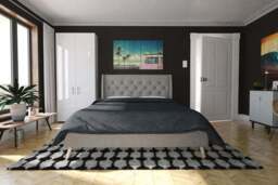 Novogratz Her Majesty Bed, Linen - thumbnail 2