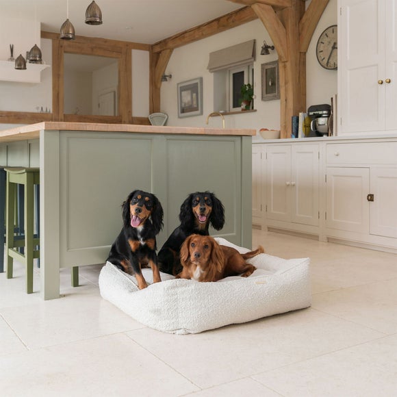 Lords and Labradors Boucle Box Dog Bed - image 1