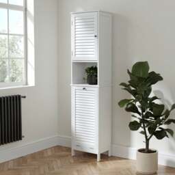 Nautical Tallboy with Built In Laundry Hamper - thumbnail 1