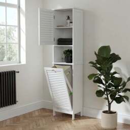 Nautical Tallboy with Built In Laundry Hamper - thumbnail 2