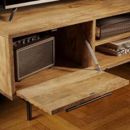 "Bryant Wooden Corner TV Stand for TVs up to 50""" - thumbnail 4