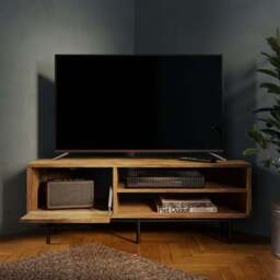 "Bryant Wooden Corner TV Stand for TVs up to 50""" - thumbnail 2