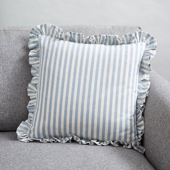 Linford Stripe Frilled Square Cushion Cover - image 1
