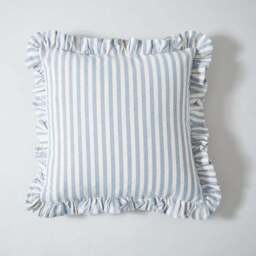 Linford Stripe Frilled Square Cushion Cover - thumbnail 2