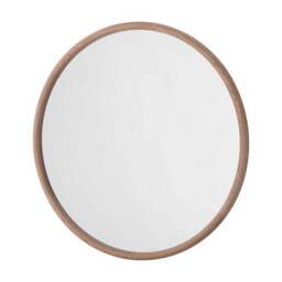 Yearn Solid Oak Round Wall Mirror - thumbnail 4