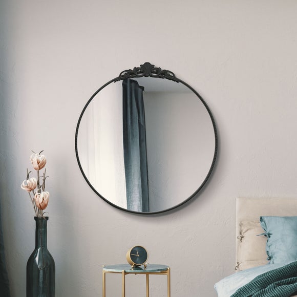 Crown Round Wall Mirror - image 1