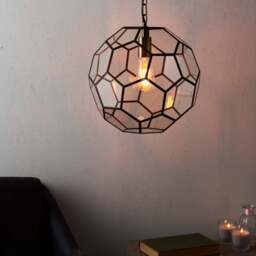 Vogue Hillier Gold Pentagon Pendant Light - thumbnail 1