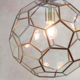 Vogue Hillier Gold Pentagon Pendant Light - thumbnail 2