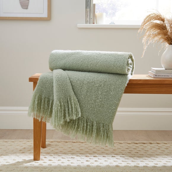 Brushed Boucle Throw Blanket - image 1