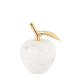 Cedar & Sage Perla Marble Apple Ornament - thumbnail 4