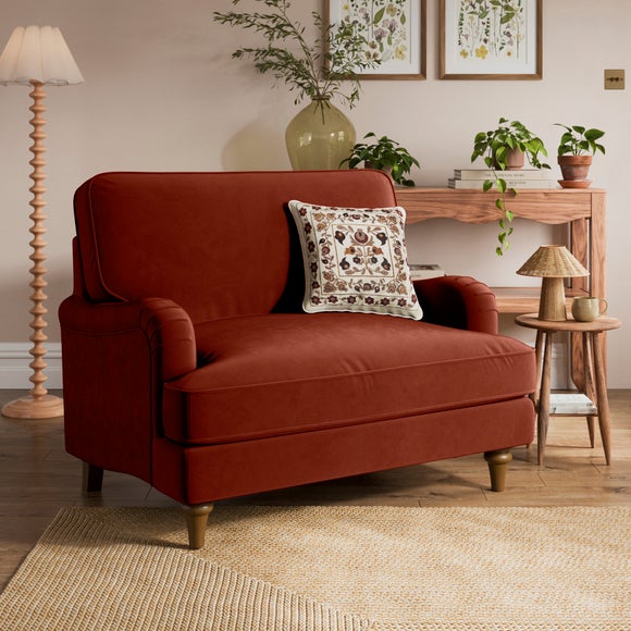 Beatrice II Velvet Snuggle Chair - image 1