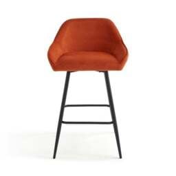 Radleigh Bar Stool, Velvet - thumbnail 5