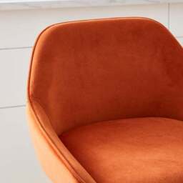 Radleigh Bar Stool, Velvet - thumbnail 3