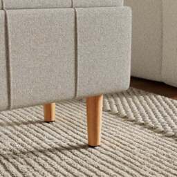 Holland Basketweave Tray Table Ottoman - thumbnail 5