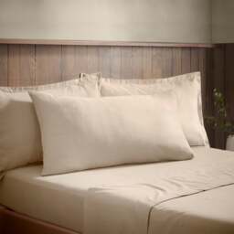 Soft & Cosy 100% Brushed Cotton Kingsize Standard Pillowcase Pair - thumbnail 1