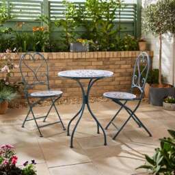 Amalfi Mosaic Effect Bistro Set - thumbnail 2