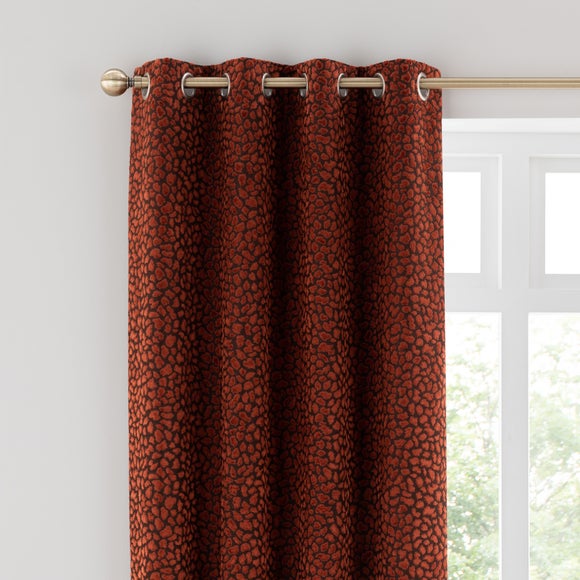 Animal Cut Velvet Eyelet Curtains - image 1