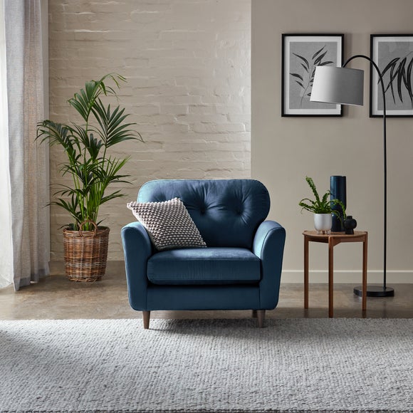 Sven Opulent Velvet Snuggle Chair - image 1