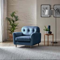 Sven Opulent Velvet Snuggle Chair - thumbnail 3