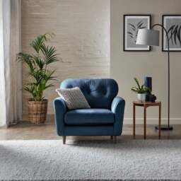 Sven Opulent Velvet Snuggle Chair - thumbnail 1