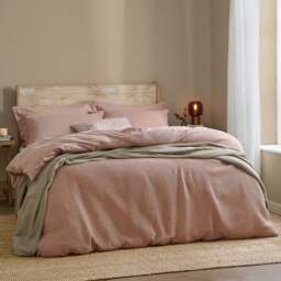 Yard Hebden Waffle 100% Cotton Duvet Cover & Pillowcase Set - thumbnail 1