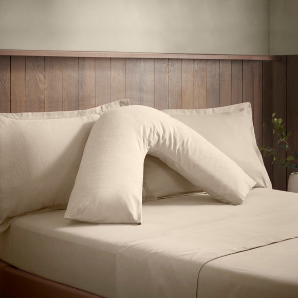 Soft & Cosy Luxury 100% Brushed Cotton V-Shape Pillowcase - image 1