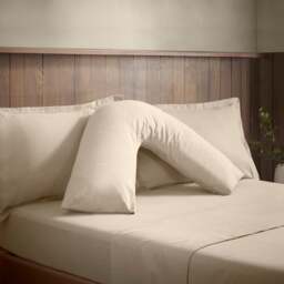 Soft & Cosy Luxury 100% Brushed Cotton V-Shape Pillowcase - thumbnail 1