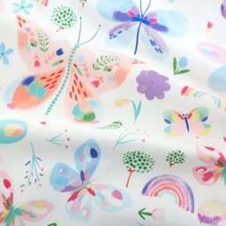 Painted Butterfly Duvet Cover and Pillowcase Set - thumbnail 5
