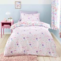 Painted Butterfly Duvet Cover and Pillowcase Set - thumbnail 3