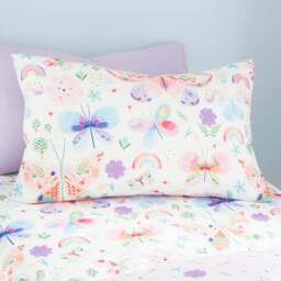 Painted Butterfly Duvet Cover and Pillowcase Set - thumbnail 2
