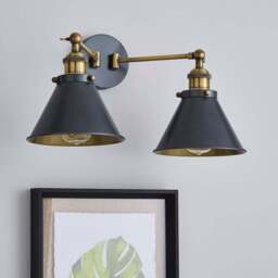 Logan Dual Wall Light Grey - thumbnail 2