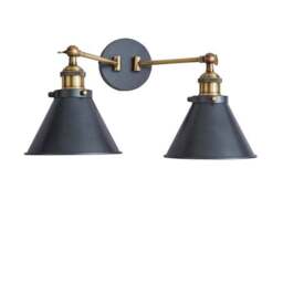 Logan Dual Wall Light Grey - thumbnail 5