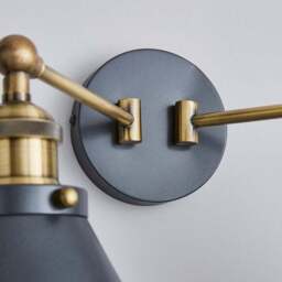 Logan Dual Wall Light Grey - thumbnail 4
