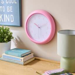 Charlie Round Plastic Wall Clock - thumbnail 1