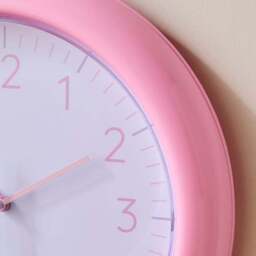 Charlie Round Plastic Wall Clock - thumbnail 2