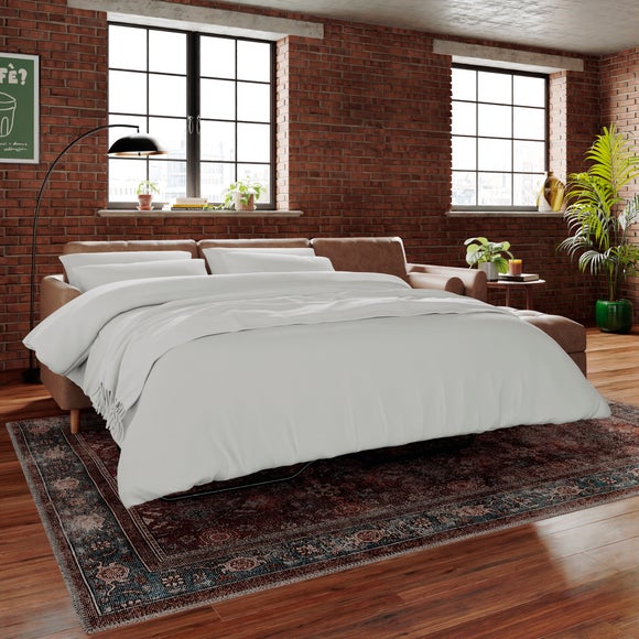 Max Soft Faux Leather Corner Storage Sofa Bed - image 1