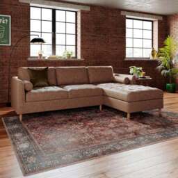 Max Soft Faux Leather Corner Storage Sofa Bed - thumbnail 2
