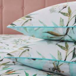 Dorma Nature Garden 100% Cotton Standard Pillowcase Pair - thumbnail 1