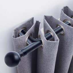 Ashton Room Darkening Extendable Metal Eyelet Curtain Pole - thumbnail 1