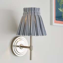 Pleated Stripe Easy Fit Lamp Shade - thumbnail 1