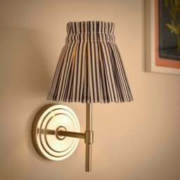 Pleated Stripe Easy Fit Lamp Shade - thumbnail 2
