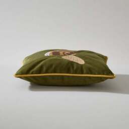 Embroidered Bee Square Cushion - thumbnail 4